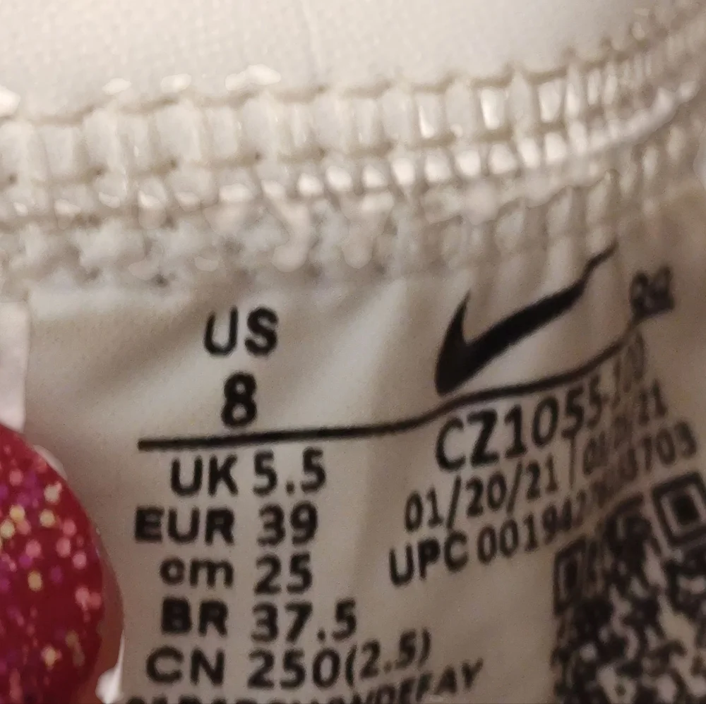Nike Blazers White with Black Swoosh Size 8